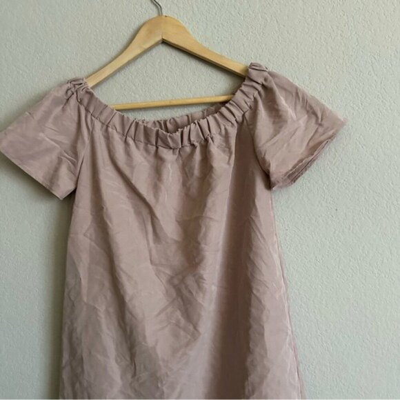 H&M Off-Shoulder Powder Pink Dress size 6 - Picture 4 of 8